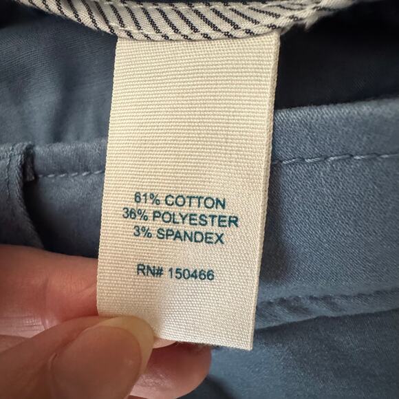 41 Hawthorn Women’s Slant Pocket Pants Blue Cotton Blend Mid Rise NWT Size 16 - Picture 7 of 8